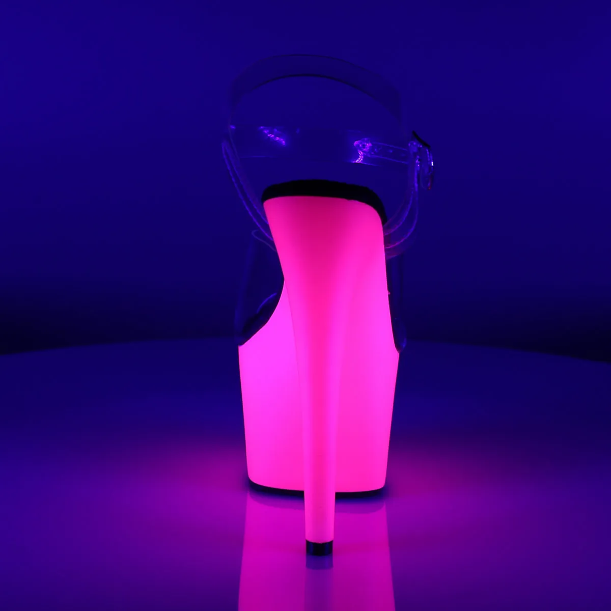 Adore 708UV Ankle Strap 7" Heel UV Platform Shoes -Direct