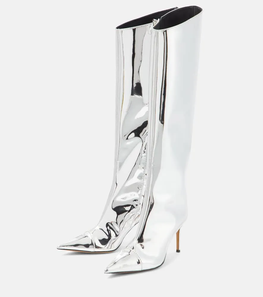 Alexandre Vauthier Alex 105 metallic knee-high boots