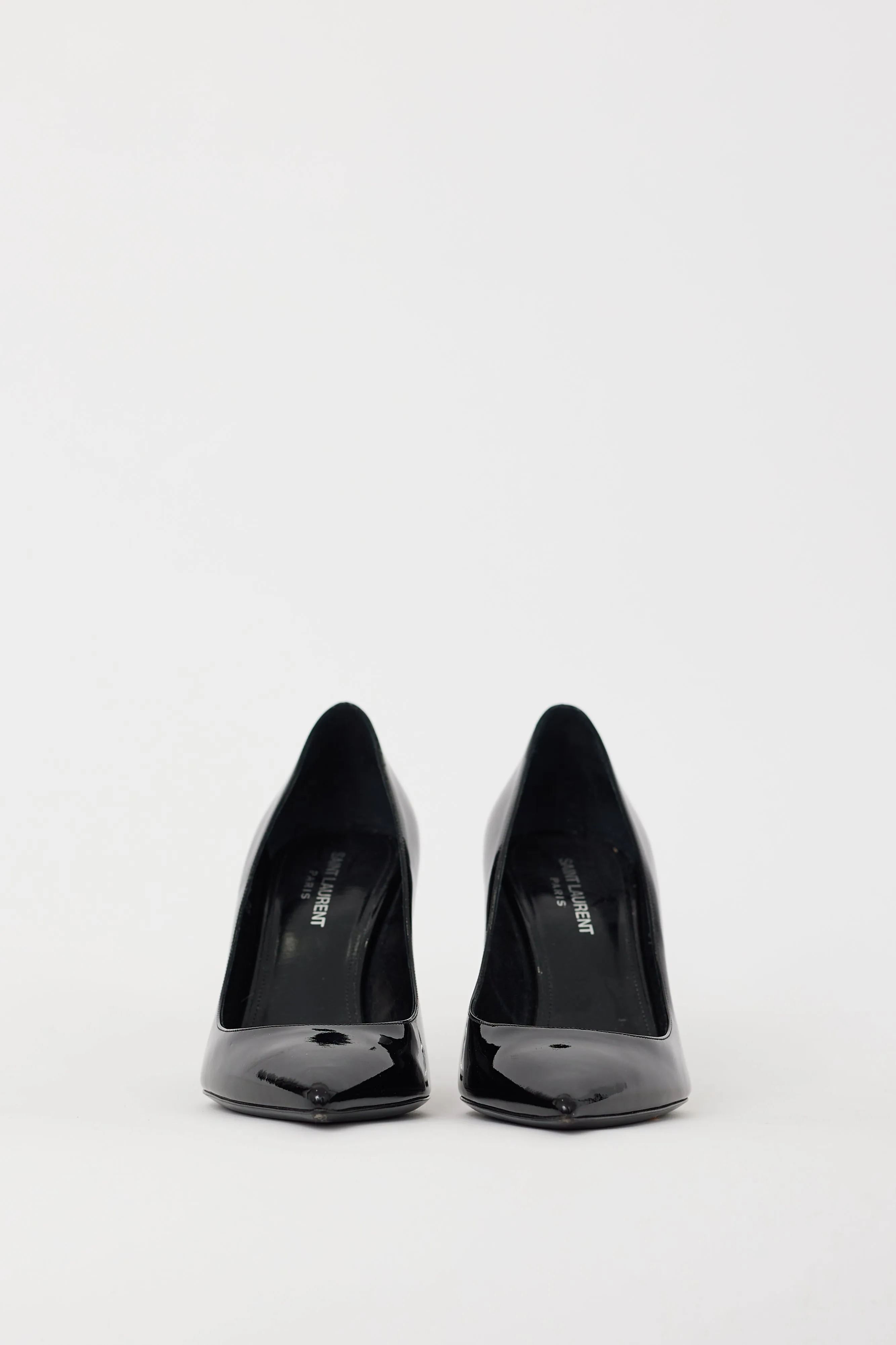 Black & Silver Opyum Logo Heel