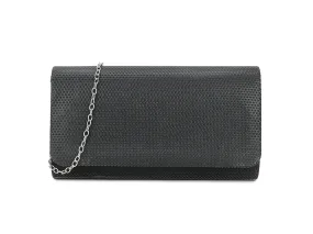 Black Glitter Embellished Clutch Bag