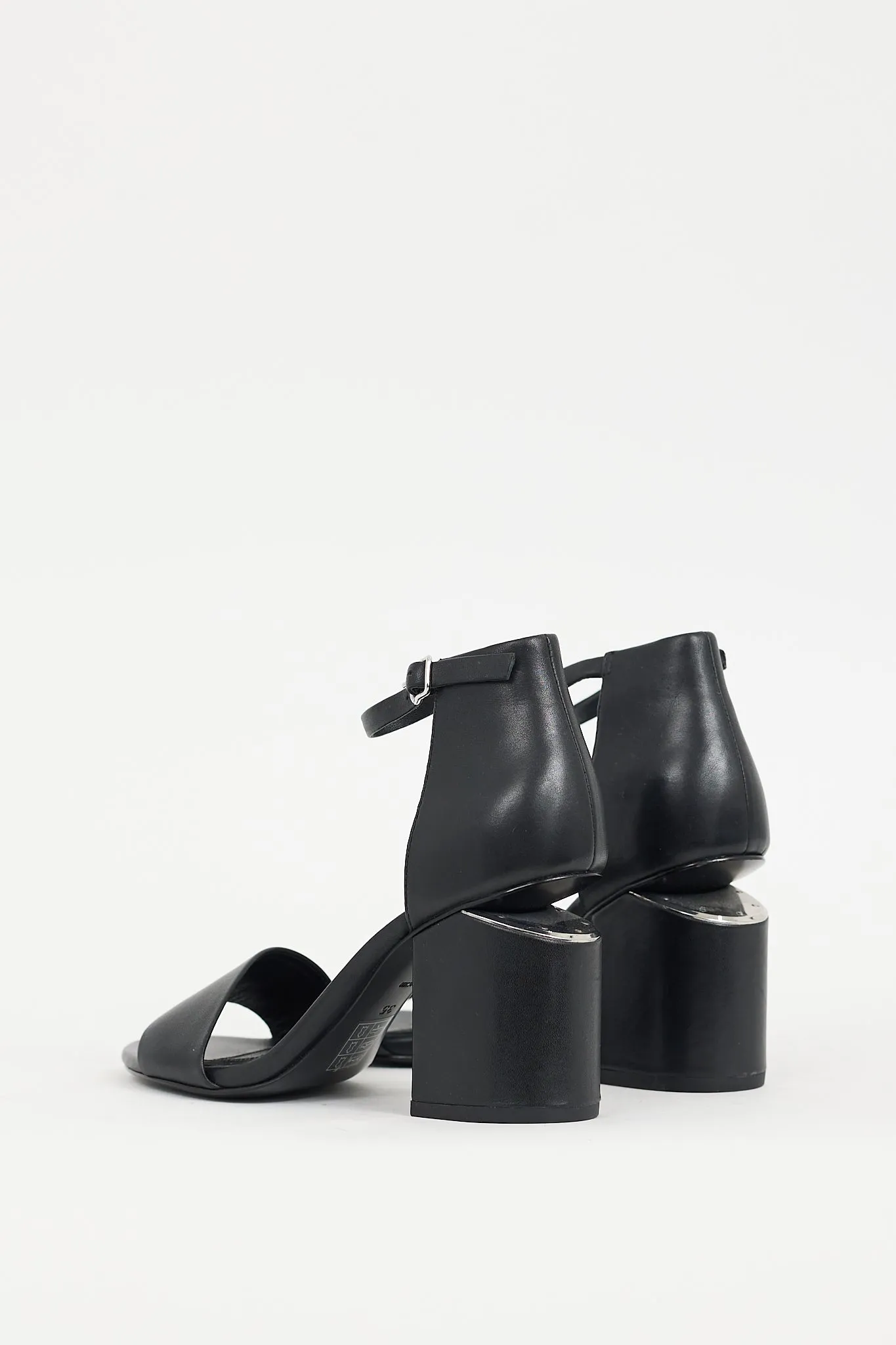 Black Leather Abby Heel