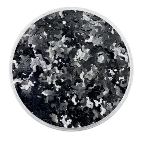 Black Metallic Glitter Bats