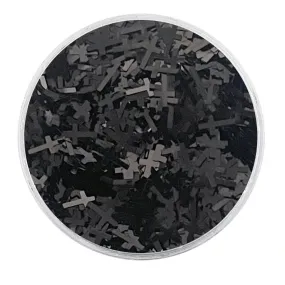 Black Metallic Glitter Glitter Crosses / Crucifixes