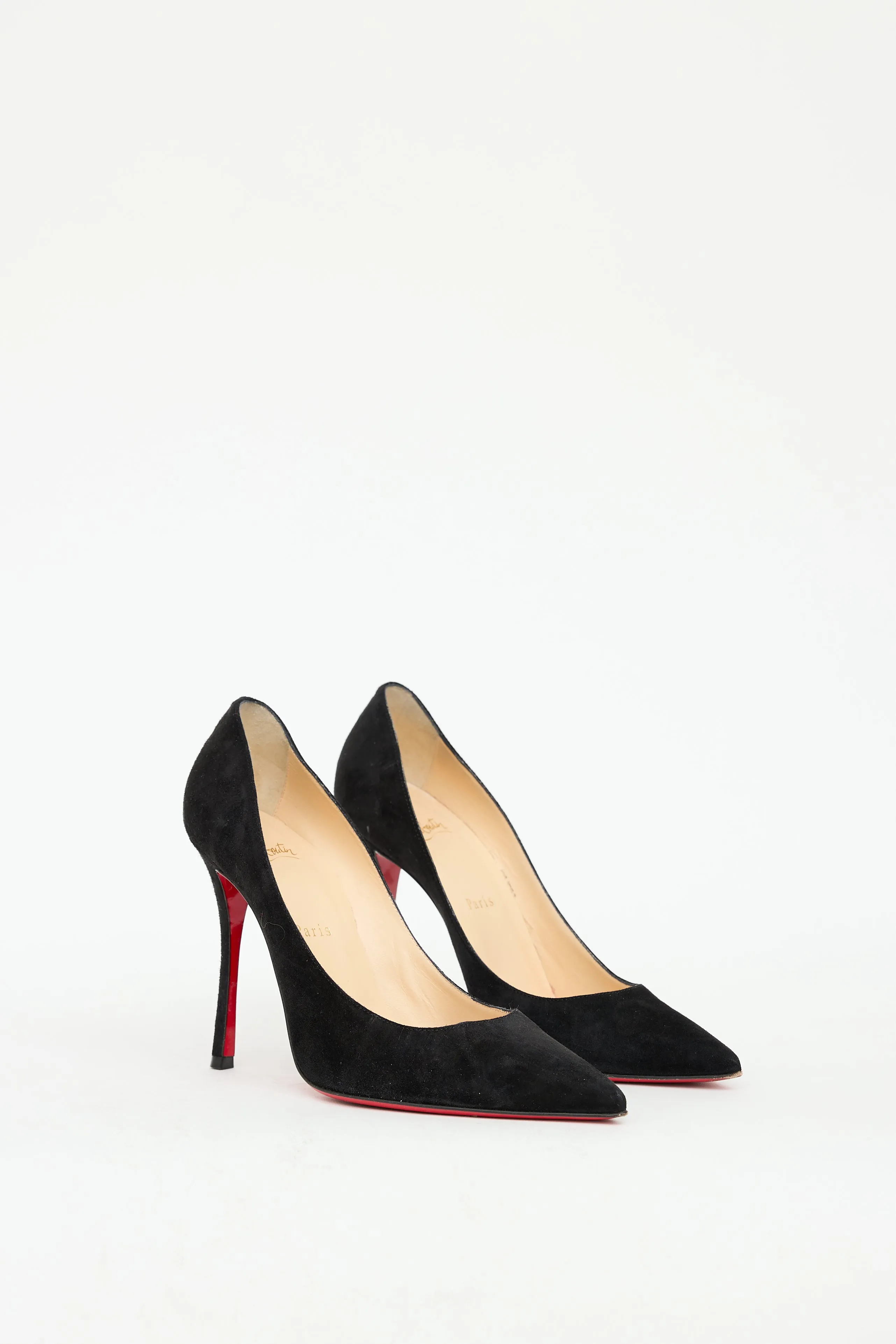 Black Suede Kate Heel
