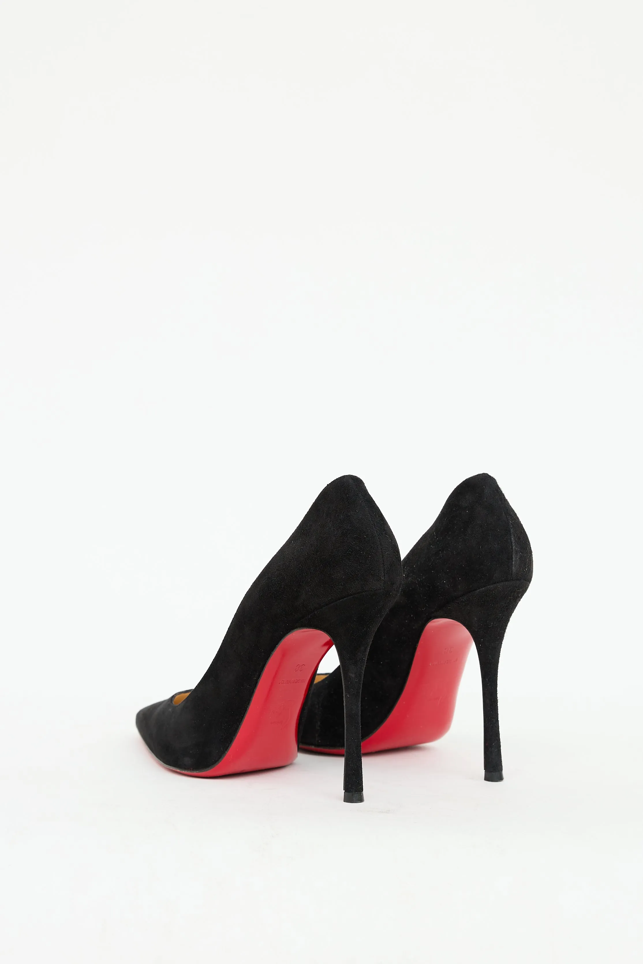 Black Suede Kate Heel
