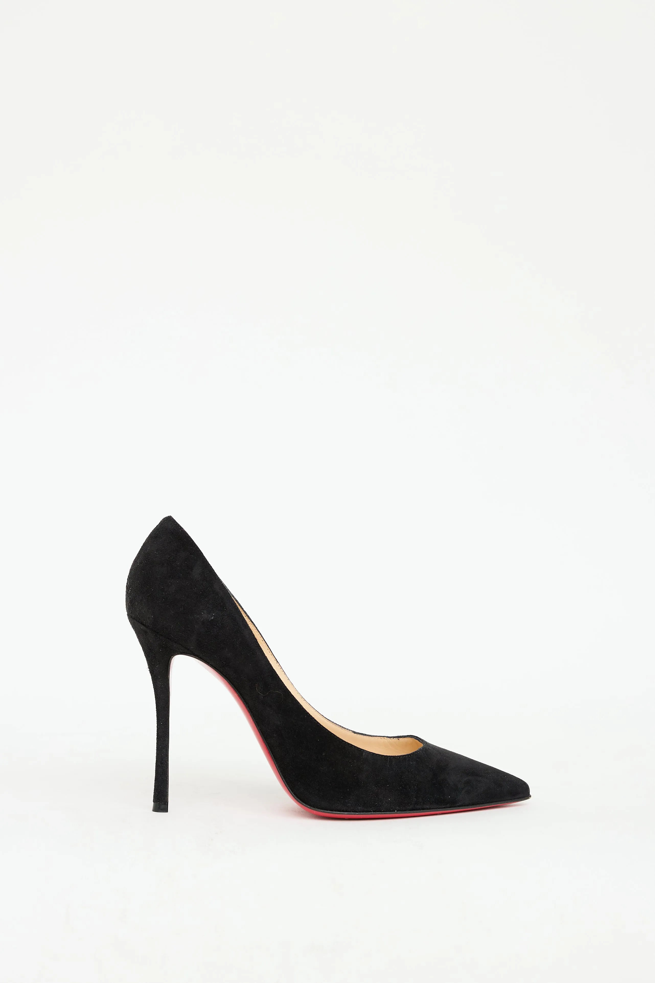 Black Suede Kate Heel