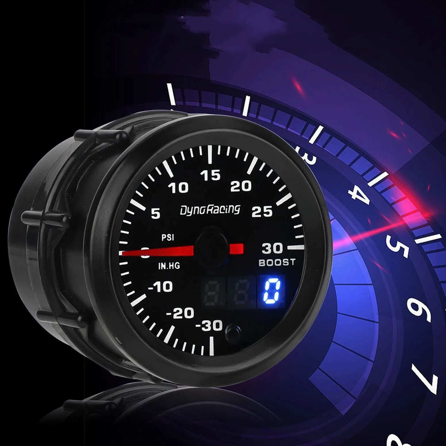 Car Turbo-boost Meter Psi Pressure Gauge 2-inch 52mm Pointer