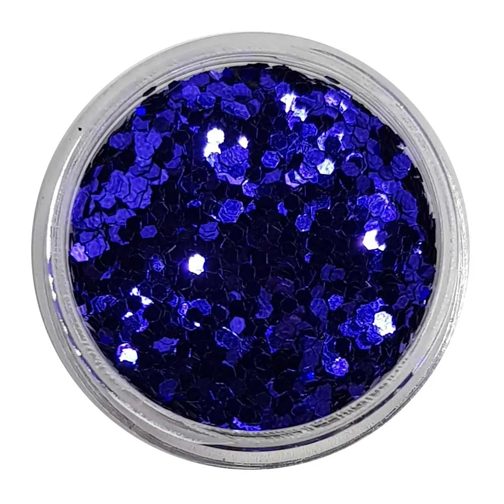 Dark Blue Chunky Glitter (Metallic Glitter Mini Hexagons) - Octo Puss