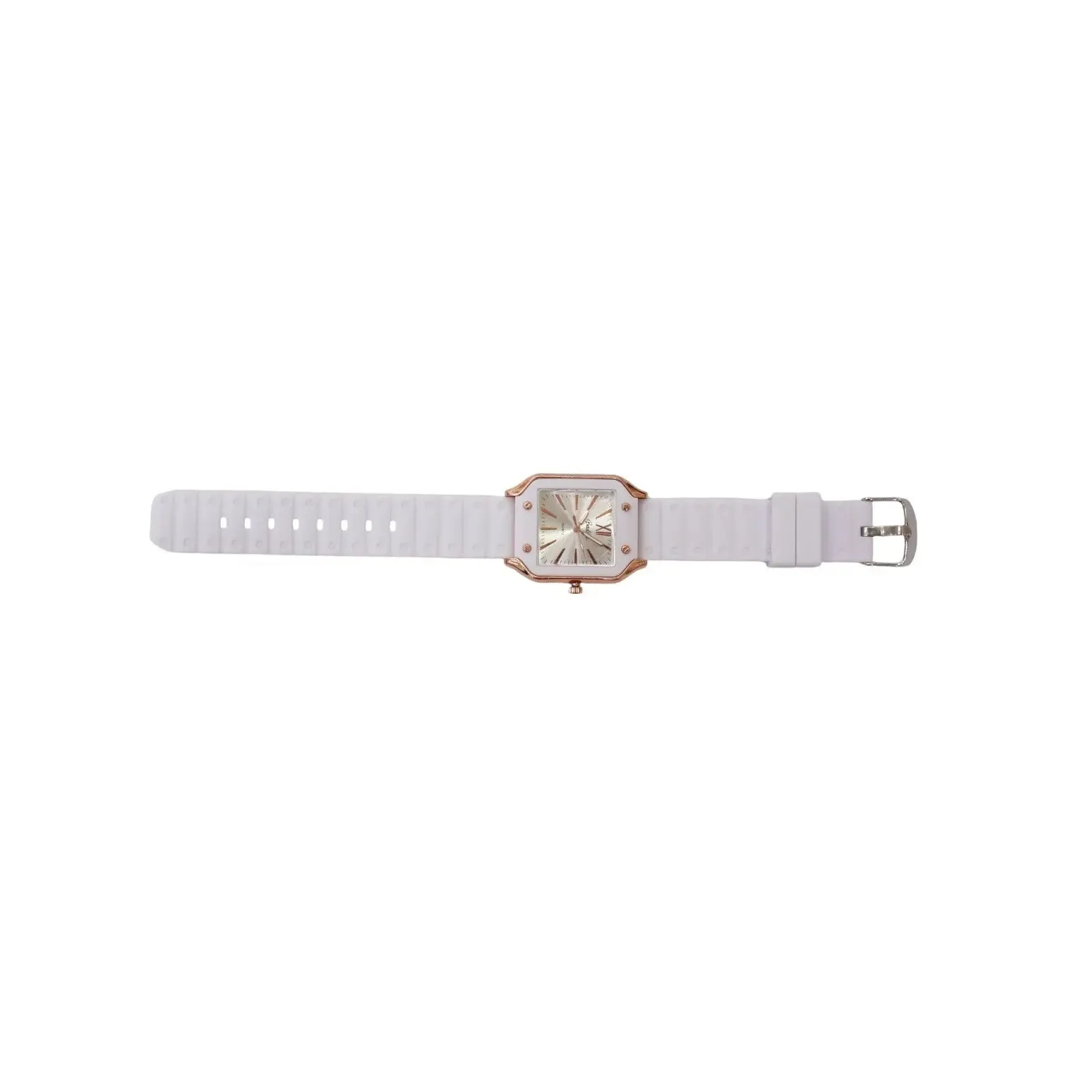 Elegant Silicone Strap Watch