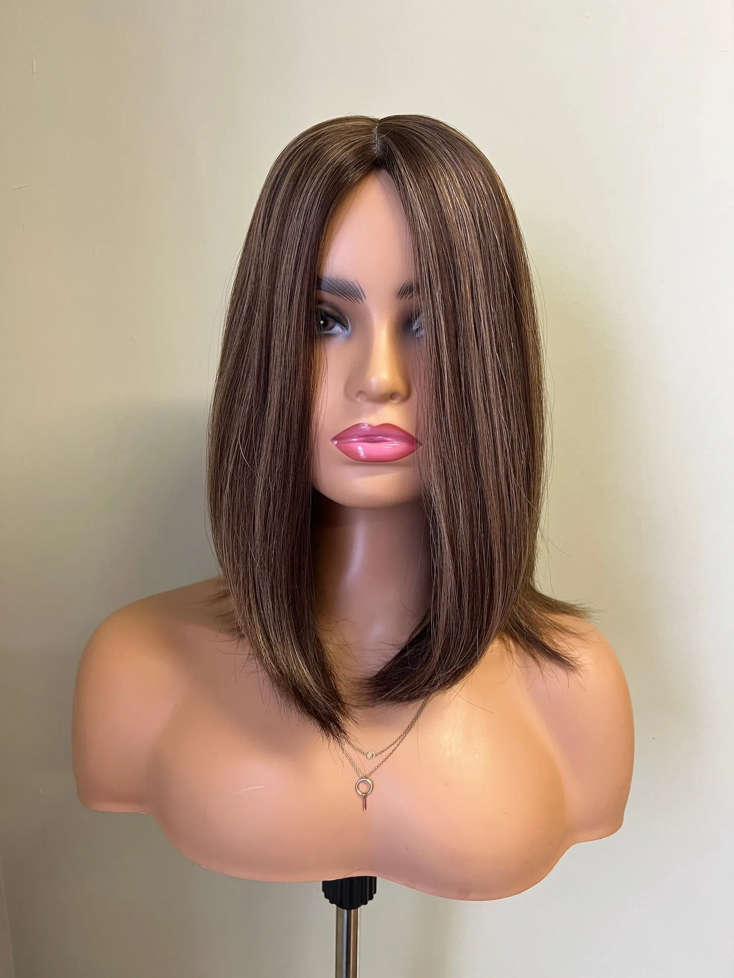 Her Hair My Head | HEATHER | Super Flat topper | 7x7" base | Silk top | 14" length