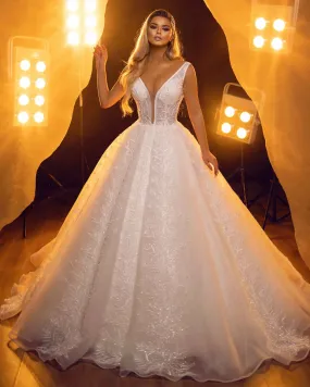 Livia Strap A-Line White  Wedding Dress