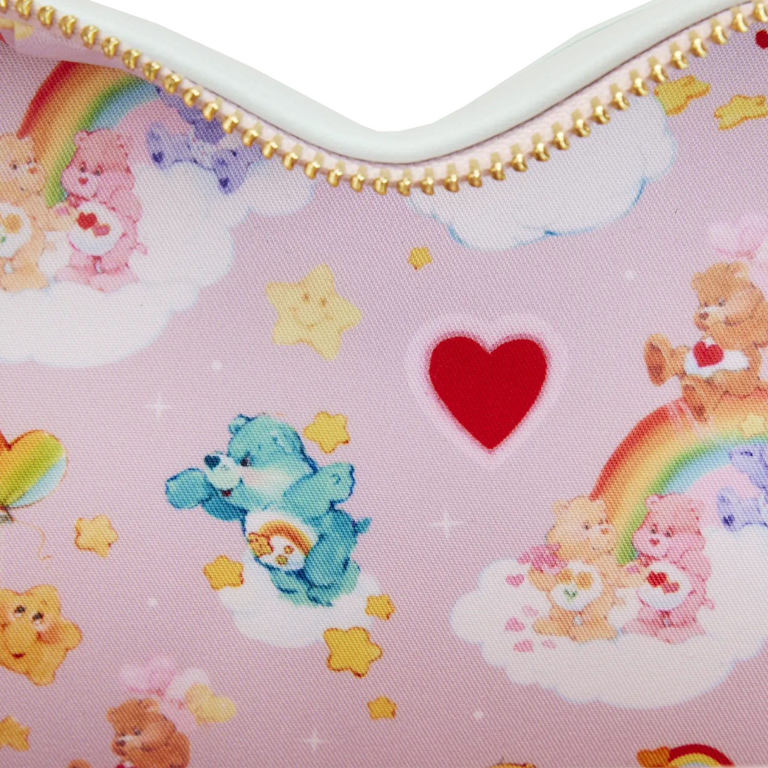 Loungefly x Care Bears Heart Cloud Party Rainbow Glow In The Dark Crossbody Bag