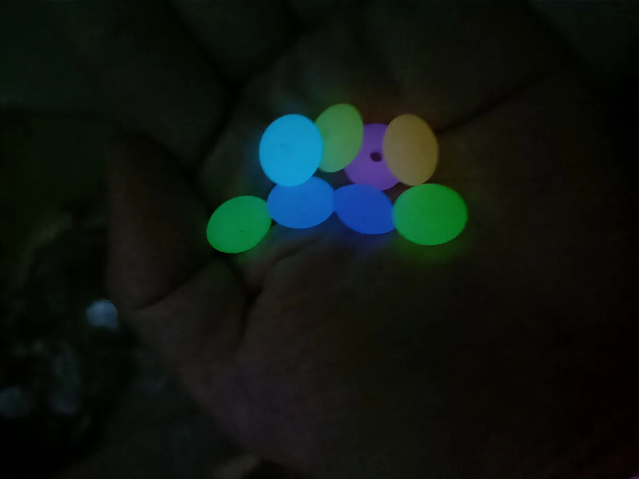 Neon Pink Glow 12mm Lentil