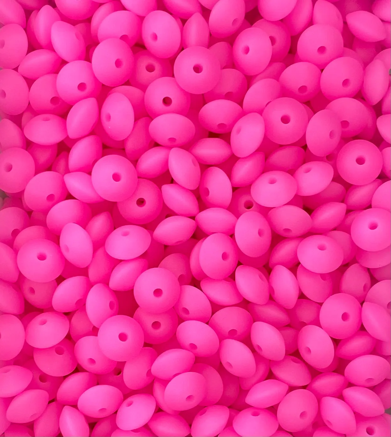 Neon Pink Glow 12mm Lentil
