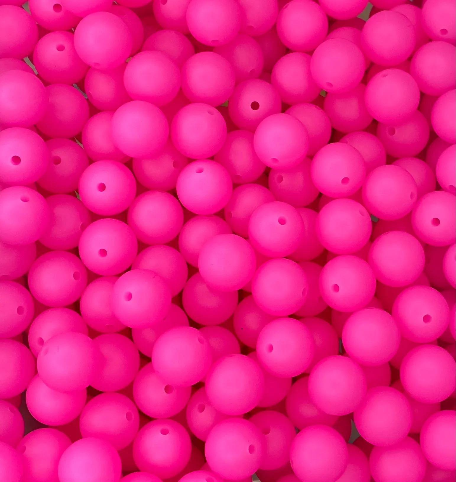 Neon Pink Glow 15mm Round
