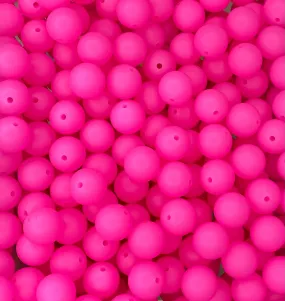 Neon Pink Glow 15mm Round