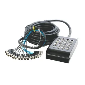 On-Stage SNK124100V2 100' 12-Channel/4-Return Stage Snake