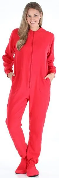 SleepytimePjs Adult Fleece Footed Onesie Pajamas Jumpsuit