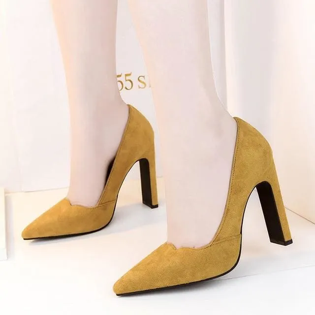 Valentine Pumps Ladies Pointed Toe Red High Heels