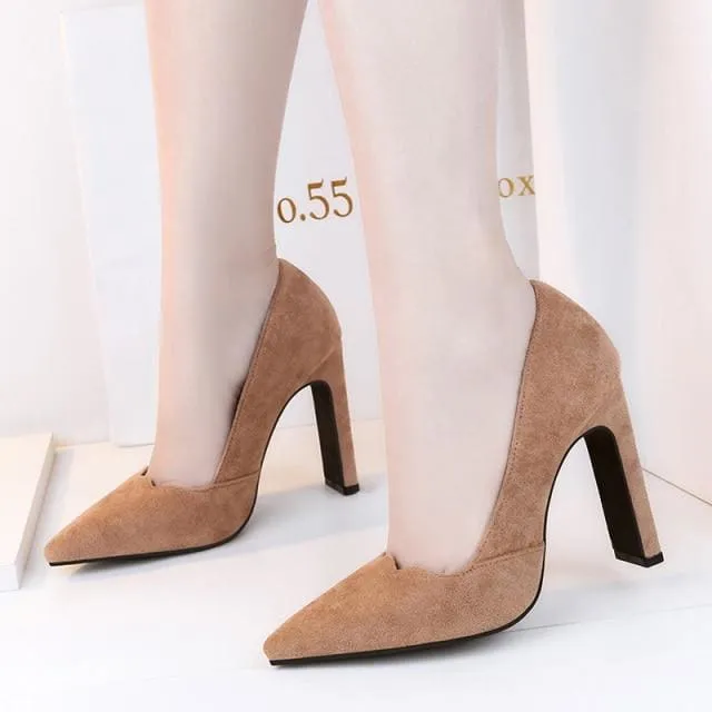 Valentine Pumps Ladies Pointed Toe Red High Heels